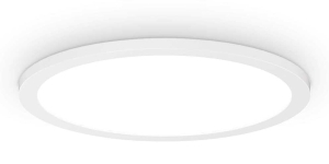 Okrągły biały plafon łazienkowy lampa sufitowa Ideal Lux 306643 Fly slim pl d35 3000K LED 18W 35cm