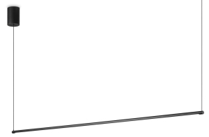 Długa czarna lampa wisząca smukła listwa na linkach Ideal Lux 285092 Essence sp d126 LED 20W 3000K 126cm