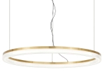Lampa wisząca koło z obręczą ze szczotkowanego mosiądzu Ideal Lux 314938 Crown sp d60 LED 30W 3000K 60cm