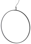 Czarna smukła lampa wisząca hula hop Ideal Lux 291376 Circus sp d60 LED 33W 3000K 60cm