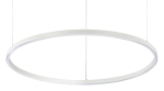 Biała lampa wisząca wąski okrąg na linkach Ideal Lux 269863 Oracle slim sp d070 round 4000K on-off LED 38W 70cm