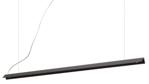 Czarna aluminiowa lampa wisząca w kształcie litery V Ideal Lux 275376 V-line sp LED 20W 3000K