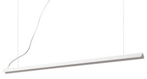 Biała aluminiowa lampa wisząca w kształcie litery V Ideal Lux 275369 V-line sp LED 20W 3000K