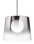 Lampa wisząca klosz ze szkła przezroczystego z odcieniem chromu Ideal Lux 271293 Fade sp1 G9 27cm