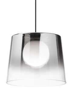 Lampa wisząca klosz ze szkła przezroczystego z odcieniem chromu Ideal Lux 271293 Fade sp1 G9 27cm