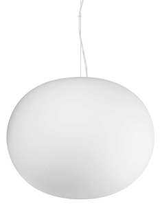 Biała lampa wisząca klosz kula ze szkła Ideal Lux 327884 Cotton sp1 d40 E27 40cm