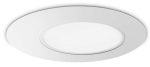 Biała lampa sufitowa plafon owalny Ideal Lux 328362 Iride pl d60 LED 22W 3000K 60cm