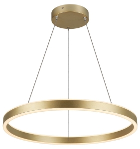 Mosiężna lampa wisząca obręcz dwustronne światło SLV 1005177 One LED CCT 3000K/4000K CRI90 Dali2 60cm