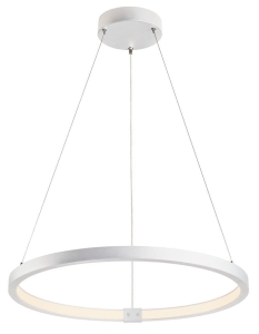 Lampa wisząca biała obręcz ledowa SLV 1002910 One 24W 3000/4000K CRI90 Dali2 60cm