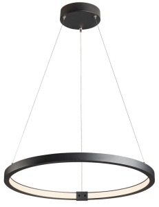 Lampa wisząca czarna obręcz ledowa SLV 1002909 One 24W 3000/4000K CRI90 Dali2 60cm