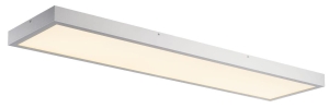 Szara płaska prostokątna lampa sufitowa SLV 1003054 Panel LED 43W 3000K Dali 119cm