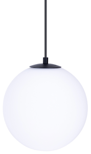 Lampa wisząca biała kula 15cm na czarny szynoprzewód magnetyczny Multiline Loonari 705889 Stella LED 10W 3000K CRI90
