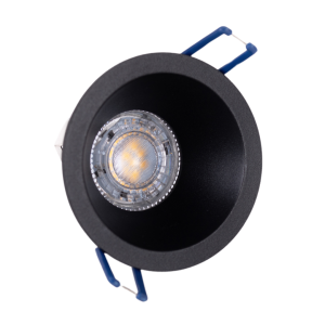 Czarna lampa podtynkowa okrągła Loonari 453213 Crosti Pero Ro GU10 8,2cm