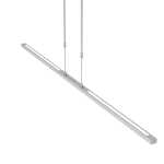 Lampa wisząca listwa ledowa 150cm w kolorze stalowym Steinhauer 3320ST Bande LED 2x8,4W i 21W 2200-4000K CRI90 ściemnialna