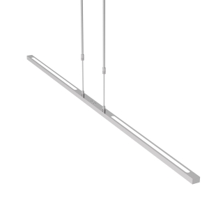 Lampa wisząca listwa ledowa 150cm w kolorze stalowym Steinhauer 3320ST Bande LED 2x8,4W i 21W 2200-4000K CRI90 ściemnialna