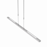Stalowa podłużna lampa listwa z ściemnianiem Steinhauer 3319ST Bande LED 2x4,2W i 16,8W 2200-4000K CRI90 115cm