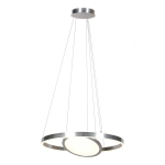 Stalowa lampa wisząca obręcz 60cm z dodatkową tarczą Steinhauer 3514ST Ringlux LED 24W i 42W 2700K CRI90