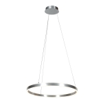 Stalowa lampa wisząca obręcz 60cm Steinhauer 3502ST Ringlux LED 42W 2700K CRI90 ściemnialna