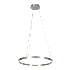 Stalowa lampa wisząca obręcz 60cm Steinhauer 3502ST Ringlux LED 42W 2700K CRI90 ściemnialna