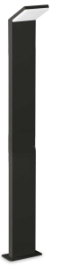Czarna aluminiowa lampa stojąca zewnętrzna słupek ogrodowy Ideal Lux 322216 Style pt h100 4000K LED 9W