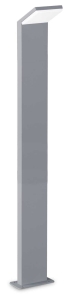 Szary słupek aluminiowy lampa stojąca zewnętrzna do ogrodu Ideal Lux 322384 Style pt h100 3000K LED 9W