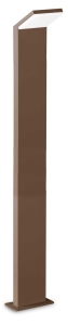 Brązowy słupek aluminiowy lampa stojąca zewnętrzna do ogrodu Ideal Lux 322452 Style pt h100 3000K LED 9W