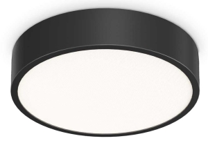 Mała lampa sufitowa okrągła plafon z czarną obręczą Ideal Lux 327563 Ray pl d30 LED 13W 3000-4000K 30cm