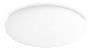 Biały okragły plafon szklany lampa sufitowa Ideal Lux 261164 Level pl d40 LED 22.5W 3000K 40cm
