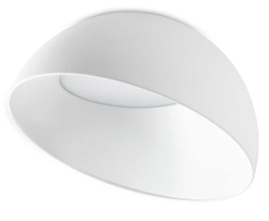 Lampa sufitowa z białym kloszem Ideal Lux 297101 Corolla-2 pl LED 24W 3000K 35cm