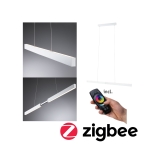 Lampa wisząca biała listwa rozsuwana Paulmann PL79889 Aptare LED 2x18W 2700K 132-180cm Zigbee