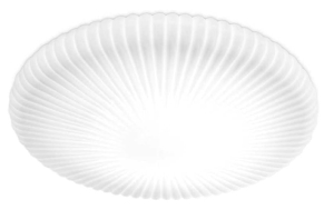 Biała okrągła lampa sufitowa plafon ze szkła Ideal Lux 265827 Atrium pl d45 LED 21W 3000K 45cm