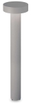 Szara zewnętrzna lampa stojąca słupek ogrodowy wysoki Ideal Lux 326931 Tesla pt4 h80 4xG9
