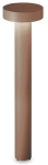 Brązowa zewnętrzna lampa stojąca słupek ogrodowy wysoki Ideal Lux 326924 Tesla pt4 h80 4xG9