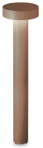 Brązowa zewnętrzna lampa stojąca słupek ogrodowy wysoki Ideal Lux 326924 Tesla pt4 h80 4xG9