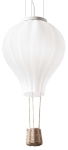 Lampa wisząca szklany balon z plecionym koszem Ideal Lux 179858 Dream big sp1 d30 E27