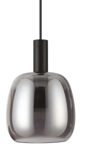 Lampa wisząca z owalnym kloszem z przydymionego szkła Ideal Lux 275581 Coco-1 sp LED 7W 3000K 15cm