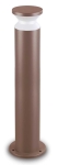 Brązowa zewnętrzna lampa stojąca wysoki słupek ogrodowy Ideal Lux 321868 Torre pt1 h80 E27