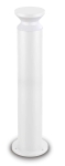 Biała zewnętrzna lampa stojąca wysoki słupek ogrodowy Ideal Lux 321875 Torre pt1 h80 E27