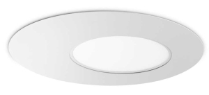 Biała okrągła lampa sufitowa Ideal Lux 312491 Iride pl d50 LED 17W 3000K 50cm