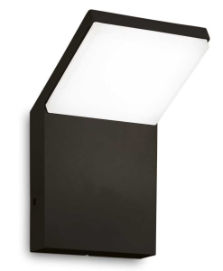 Czarny kinkiet lampa ścienna zewnętrzna na elewację Ideal Lux 322636 Style ap 3000K LED 9W