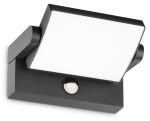 Antracytowy kinkiet lampa zewnętrzna regulowana z czujnikiem Ideal Lux 287713 Swipe ap sensor LED 21W 3000K