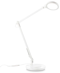 Biała nowoczesna regulowana lampa stołowa Ideal Lux 272078 Futura tl LED 12.5W 4000K