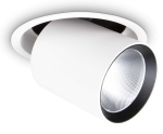 Biały reflektro lampa wpuszczana okrągła regulowana Ideal Lux 267951 Nova fi 30W 4000K LED 15cm