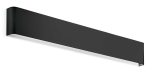 Prostokątna czarna lampa ścienna podłużny kinkiet Ideal Lux 307022 Delta ap d061 4000K LED 19.5W