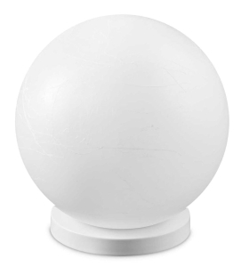 Biała lampa stołowa kula imitacja papieru Ideal Lux 317137 Carta pt1 d30 E27 30cm