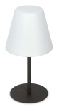 Antracytowo-biała lampa stołowa zewnętrzna z klasycznym kloszem Ideal Lux 298597 Arcadia tl1 E27