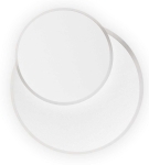 Biały kinkiet lampa ścienna dwa akrylowe koła Ideal Lux 259345 Pouche ap round LED 14W 3000K