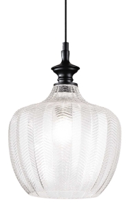 Lampa wisząca ze szklanym przezroczystym kloszem Ideal Lux 263632 Lord sp1 E27