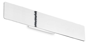 Płaski prostokątny kinkiet lampa ścienna chrom Ideal Lux 282152 Zig zag ap d53 3000K LED 23W