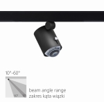 Reflektor na szynoprzewód 3-fazowy Stucchi Lira Lighting 2075.020LC Zipper 55 LED 6W do konfiguracji